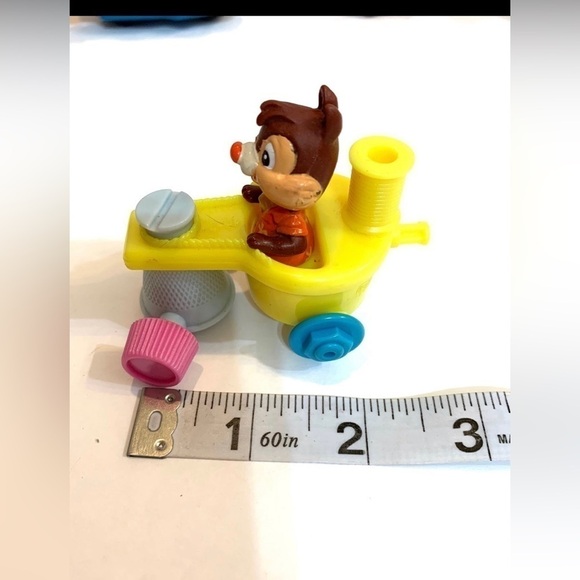 Vintage Disney Figures Lot of 7 Timon and Pumbaa Robin Hood PJ Chip Dale Kaa - Picture 4 of 7